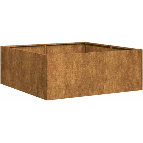 Maison Chic Cvetlični Lonec - Cvetlično korito Rusty 80x80x30 cm Vremensko odporno jeklo, (21789723) Cene