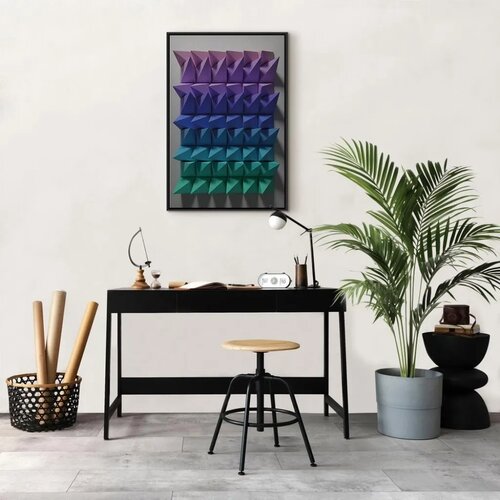  Slika - Uniform Motion (1 Part) Vertical 60x90 U crnom drvenom okviru Cene