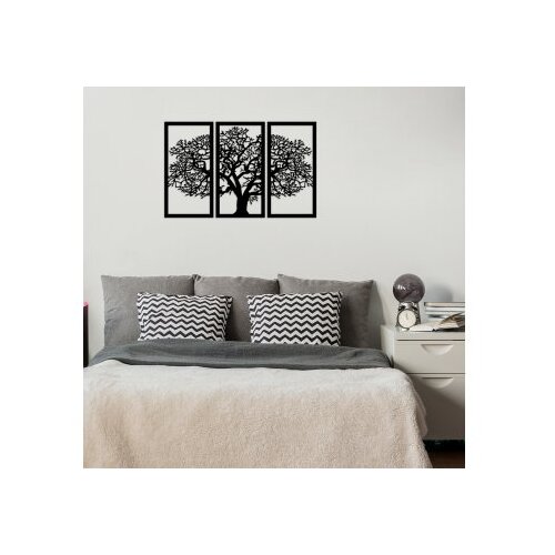 Wallxpert Zidna dekoracija Agac 5, 105x66cm, Crna Slike