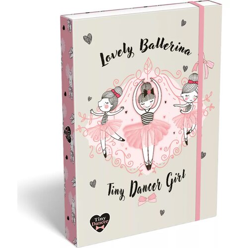 ICO Lizzysuli Tiny Dancer Ballerina kutija za bilježnice s gumm A4 Slike
