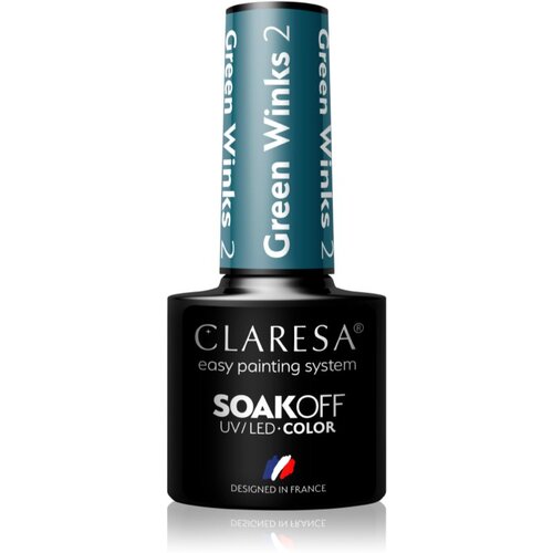 Claresa SoakOff UV/LED Color Green Winks gel lak za nohte odtenek 2 5 g Cene