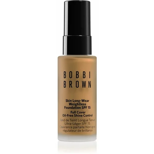 Bobbi Brown Mini Skin Long-Wear Weightless Foundation dolgoobstojen tekoči puder SPF 15 odtenek Warm Honey 13 ml