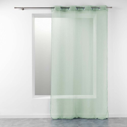 Douceur d intérieur Svetlo zelena prosojna zavesa 140x240 cm Telma – Cene