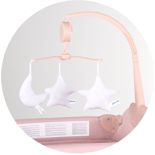 Chipolino putni krevetić s podlogom za prematanje Bella Pink Powder Slike