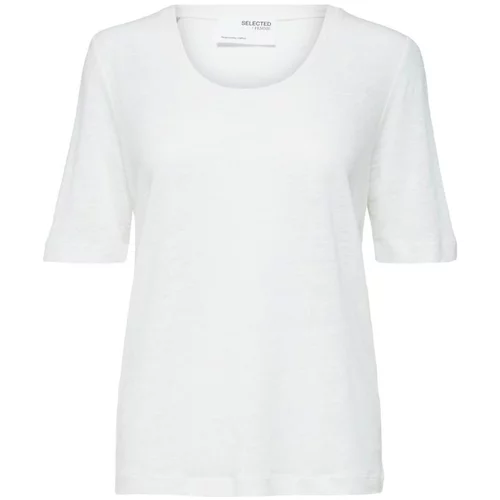 Selected Femme Curve Majica 'SLFLINE' bijela