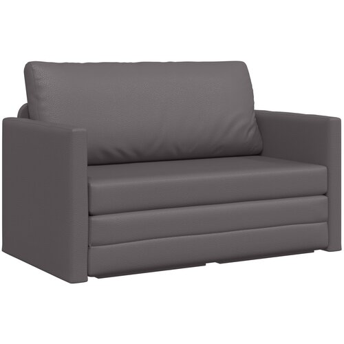 vidaXL Podni kauč na razvlačenje 2-u-1 Siva 124x71x78 cm Umjetna koža Cijene