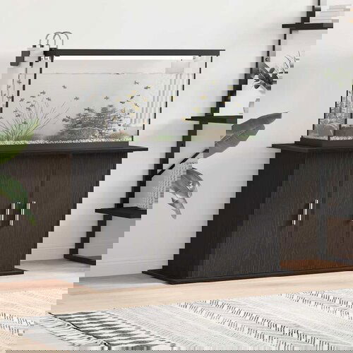 vidaXL Stojalo za akvarij črn hrast 101x41x58 cm inženirski les Cene