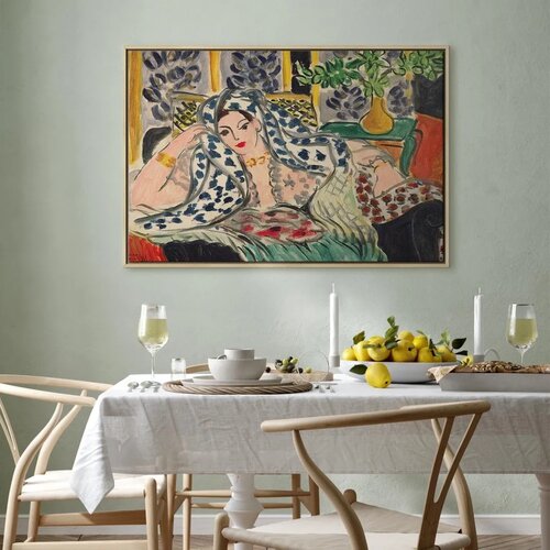  Slika - Henri Matisse &amp;ndash; Odalisque at Fautenuil 90x60 U prirodnom drvenom okviru Slike