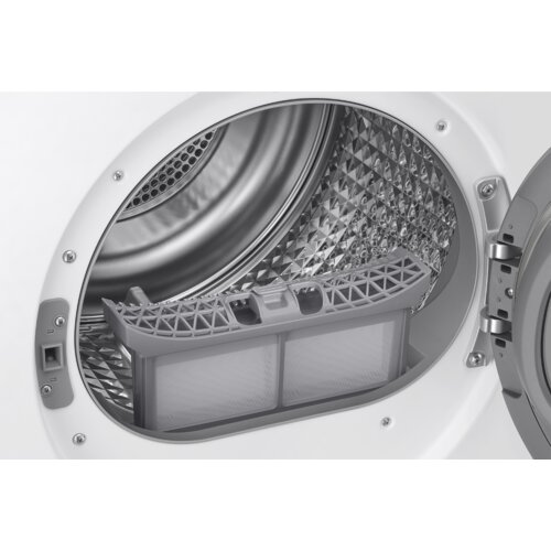Samsung DV90BB7445GES7 ma&amp;scaron;ina za su&amp;scaron;enje ve&amp;scaron;a sa toplotnom pumpom i ai dry funkcijom, 9kg, a+++, dubina 60cm, bela sa crnim vratima Slike