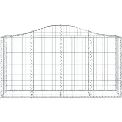  Lučne gabionske ko&amp;scaron;are 40kom 200x50x100/120cm pocinčano željezo Slike