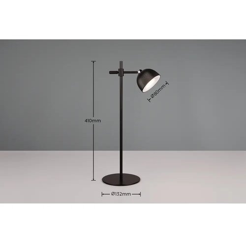Tri O crna led stolna lampa s mogućnosti zatamnjivanja/s hvataljkom (visina 41 cm) maxima &amp;ndash; Slike