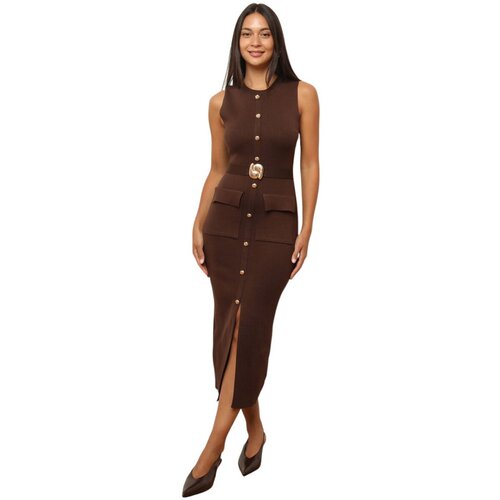 La Modeuse Dolge obleke 75971_P179874 Kostanjeva Slike