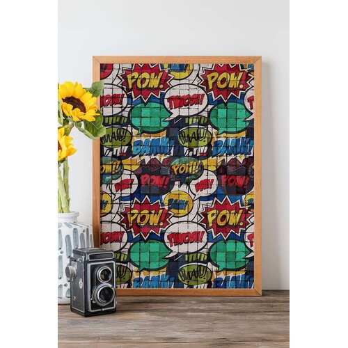 Wallity Uokvirena slika Popmosaic25, 33x48 cm Cene