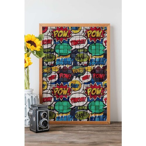 Wallity uramljena slika Popmosaıc25, 33x48 cm Cene