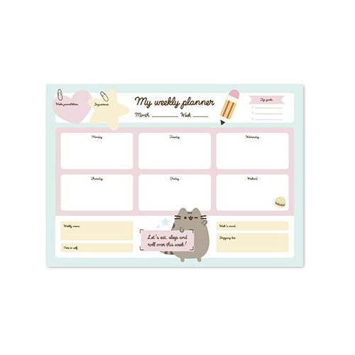 Grupo Erik Editores S. L. Pusheen, Manga - Stoni planer A3 - Pusheen, Week To View Cene