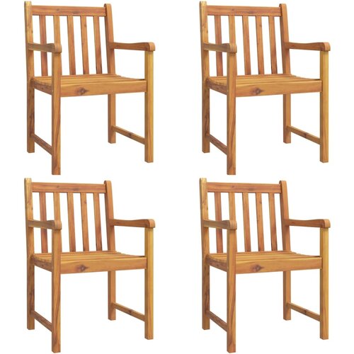 Maison Chic Vrtni stoli - Stol za vrt 4 kosi 56x55,5x90 cm trden akacijev les JS1524, (21878989) Cene