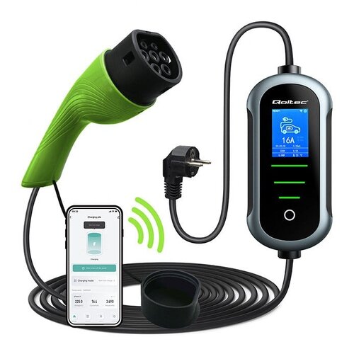 Qoltec EV car charger w /adjust. Type2 2in1 3.5kW Cene
