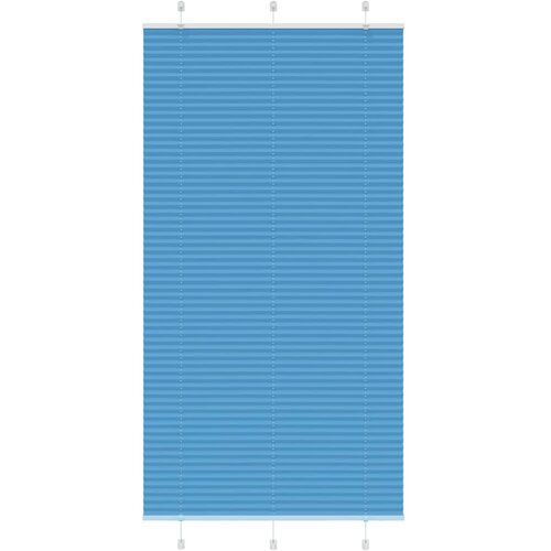 vidaXL Plisirana senčila modra 110x200 cm, &scaron;irina blaga 109,4 cm, poliester, (5000297758) Cene