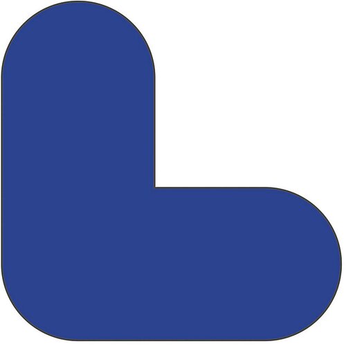  Talne oznake iz PVC-ja, oblika črke L, DE 10 kosov, modra Slike