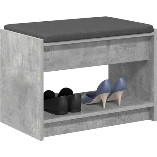 Klupa za hodnik s jastukom Betonsko Siva 63 x 38 x 45 cm - Betonsko siva 63 cm Slike