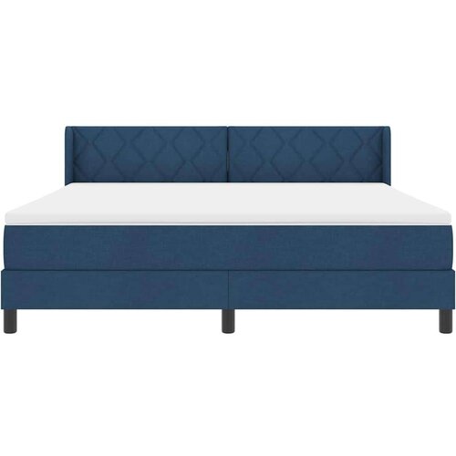  Boxspring krevet s madracem s madracem Plava 180 x 200 cm Slike