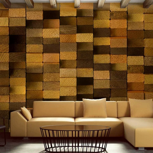 tapeta - Wooden Wall 50x1000
