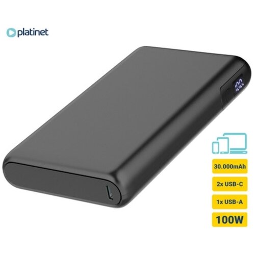 Platinet Power Bank PL PMPB30DL301B 30000 mAh 100W crni Cene