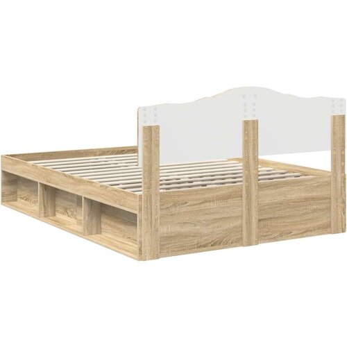  Okvir za krevet Sonoma 140 x 190 cm Čvrsto borovo drvo Slike