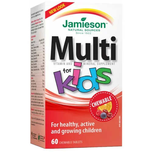 Jamieson Multivitamini in minerali za otroke Multi kids (60 bonbonov)