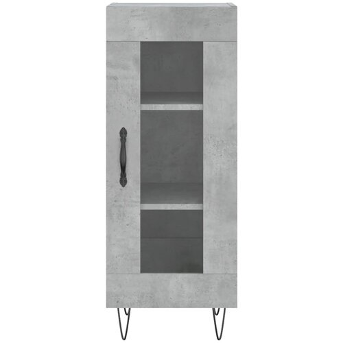  Visoka komoda siva betona 34,5x34x180 cm od konstruiranog drva Slike