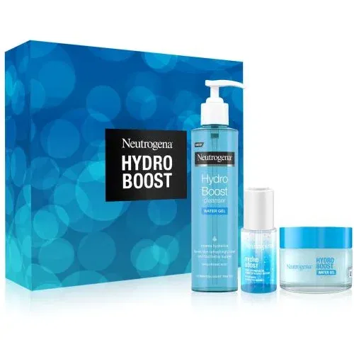 Neutrogena Hydro Boost Set hidratantni gel za lice Hydro Boost Water Gel 50 ml + serum za lice Hydro Boost Hyaluronic Acid Concentrated Serum 15 ml + gel za čišćenje lica Hydro Boost Water Gel Cleanser 200 ml unisex