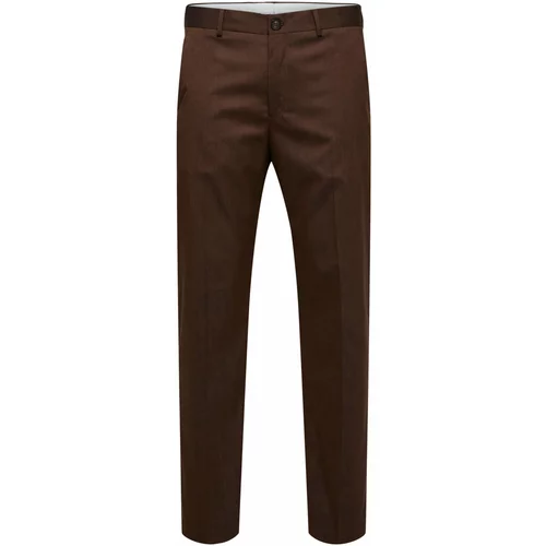 Selected Homme Chino hlače temno rjava