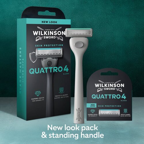Wilkinson Sword Quattro brivnik + nadomestne britvice 9 kos Slike