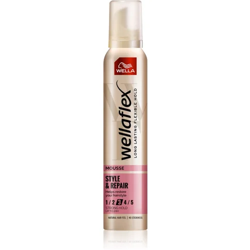 Wella Wellaflex Style & Repair pjena za kosu za prirodan izgled 200 ml