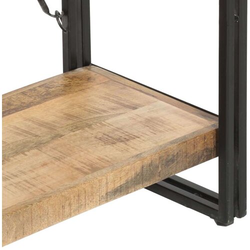 VidaXL knjižna omara 5-nadstropna 140x30x180 cm trden mangov les Slike