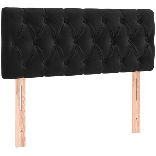 Maison Chic posteljno vzglavje - vzglavna omarica - nočna omarica črno 100x7x78/88 cm žamet, (21706538) Slike