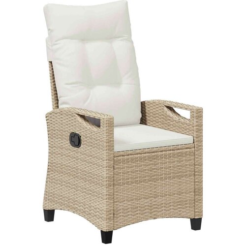  Vrtna stolica 2 pcs Bež i krema 56 x 60 x 112 cm - bež i krem Slike