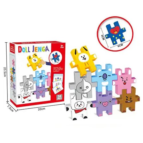 Magic Toys Pisana Jenga 24-delna živalska sestavljanka s 6cm velikimi deli Cene