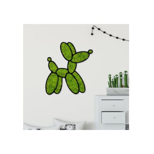 WALLXPERT Zidna dekoracija Mahovina - Balon Pas, 43 x 44 cm, Zelena Cijene