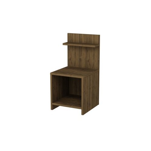 Hanah home Vıdora - walnut walnut nightstand Slike