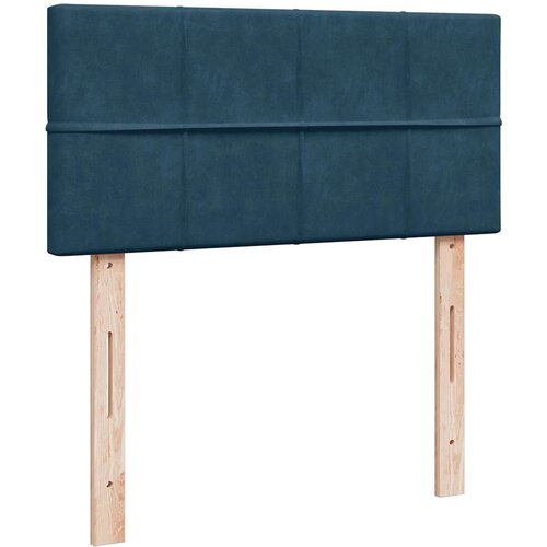 Box spring krevet s madracem tamnoplavi 80 x 200 cm bar&amp;scaron;unasti Slike