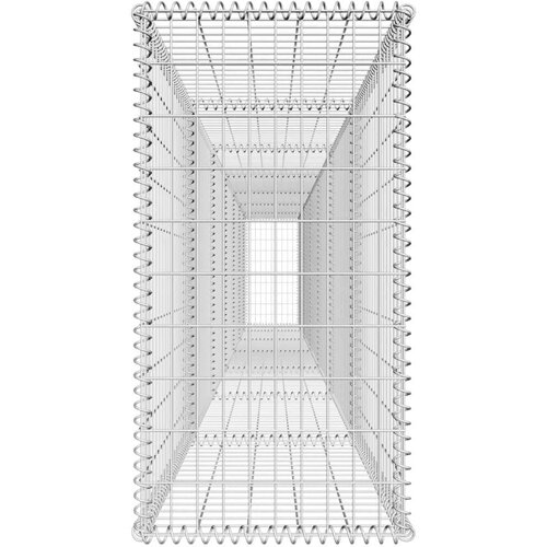 VidaXL gabionski zid s poklopcem od pocinčanog čelika 600x50x100 cm Slike
