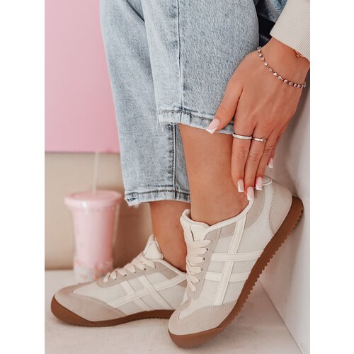 DStreet Sportowe sneakersy damskie RUNLUX beżowe Slike