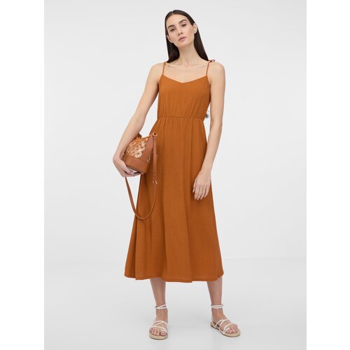 Orsay Brown women's maxi dress - Women's Cene