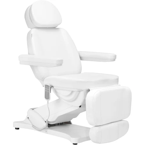 Shumee električni kozmetični stol sillon classic, 3 motorji, bel, (21387730)