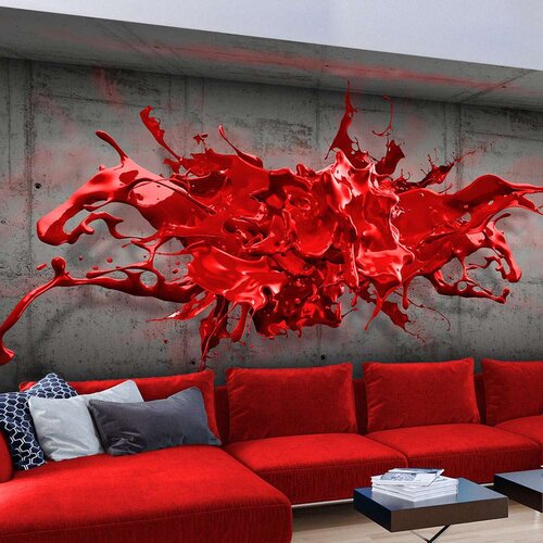  Tapeta - Red Ink Blot 150x105 Cijene