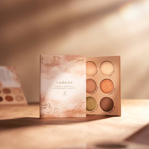 Lumene Nordic Makeup paleta senčil za oči Nordic Neutrals 8 g Slike