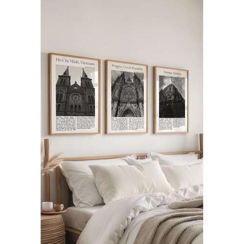 WALLXPERT Ç-300450 - 3040 set dekorativnih slika u više boja (3 komada) Cene
