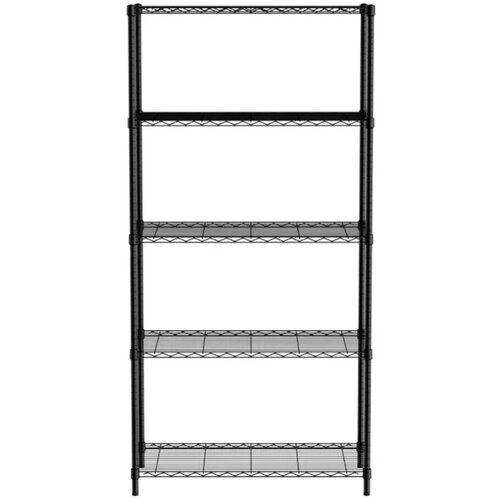 Hendi Skladiščna polica s 5 policami, črna, 91x45x183 cm - 812990, (21387832) Cene