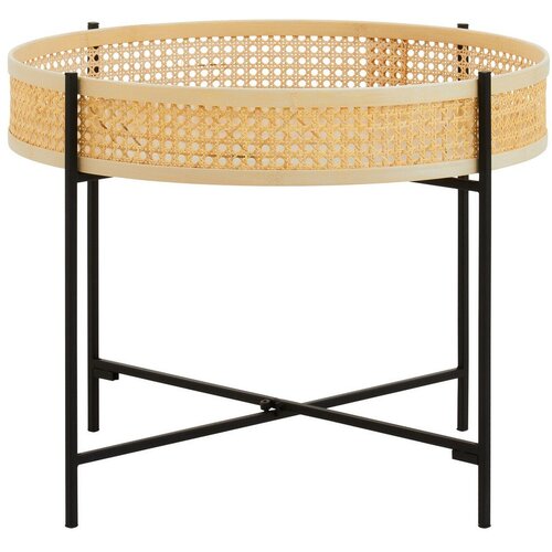 Premier Housewares Okrogla klubska mizica iz ratana v naravni barvi &amp;oslash; 60 cm Depok &amp;ndash; Slike